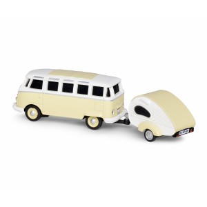 Bus Volkswagen T1 SambaBus + caravane 2.4GHz RTR 1/87 Carson  500504164 - 5