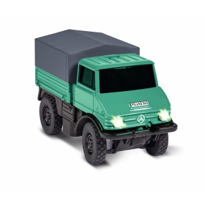 Mercedes Unimog U406 Forestier avec remorque 2.4GHz RTR 1/87 Carson  500504165 - 3