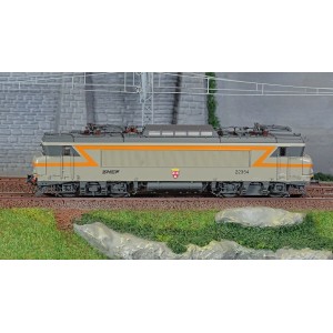 Ls Models 11061S Locomotive électrique BB 22354 SNCF, livrée gris béton/orange, logo Nouille, Rennes, digital sonorisée Ls model