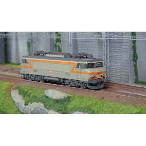 Ls Models 11061S Locomotive électrique BB 22354 SNCF, livrée gris béton/orange, logo Nouille, Rennes, digital sonorisée Ls model