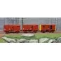EPM 51.00.12 Set of 3 freight wagons, US vans, red UIC, red roof an... EPM_51.00.12-EPM 51.00.12 Set of 3 freight wagons, US vans, red UIC, red roof and chassis, SNCF, ep.V-VI