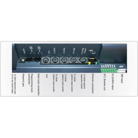 Esu 50210 ECoS 2.1 multiprotocol control unit (2 and 3 rails) with ... Esu_50220-Esu 50210 ECoS 2.1 multiprotocol control unit (2 and 3 rails) with 7" color touchscreen - Esu_50220