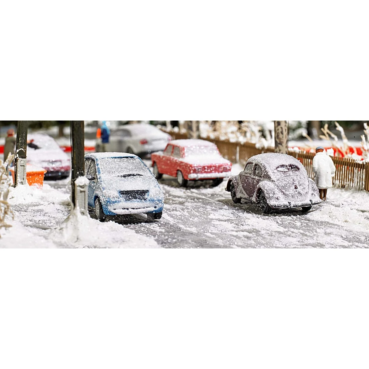 Busch 89010 Vehicles Set of 3 Snow-Covered Cars - Busch_89010