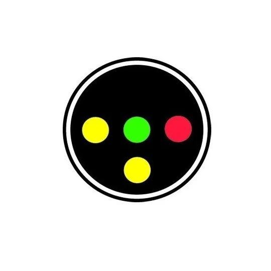 SD-RVJ-04-SD-RVJ-04 Signal cablé 4 feux, disque, en métal