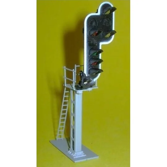 SR-RVJ-06-SR-RVJ-06 Signal cablé 6 feux, Rappel ralentissement, carré, en métal