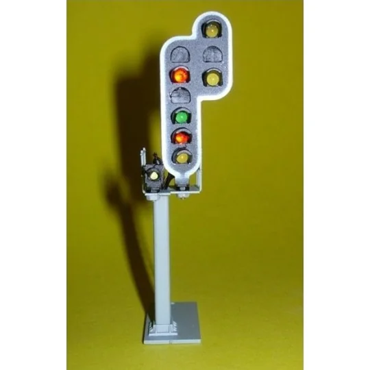 SR-RVJ-06-SR-RVJ-06 Wired signal 6 lights, Slowdown reminder, square, metal