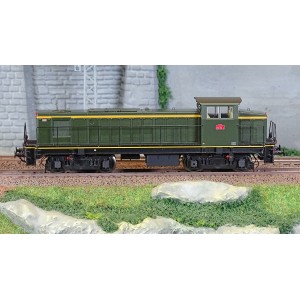 Ree Access JM012S Locomotive diesel 040 DE 4, Livrée d'origine, plaques en relief, SNCF, digitale sonore Ree Modeles JM-012.S - 