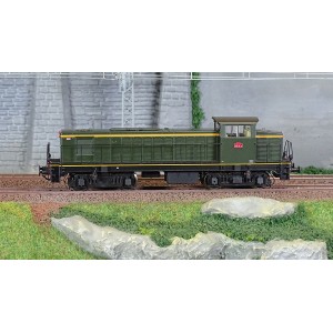 Ree Access JM013S Locomotive diesel 040 DE 9, Livrée d'origine, plaques en relief, SNCF, digitale sonore Ree Modeles JM-013.S - 