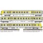 EPM 41.19.16 Rame Réversible Régional SNCF, RRR Languedoc Roussillon, jaune / inox, logo nouilles, n°313 EPM, Euro Passion Model EPM_E_41.19.16-EPM 41.19.16 Rame Réversible Régional SNCF, RRR Languedoc Roussillon, jaune / inox, logo nouilles, n°313