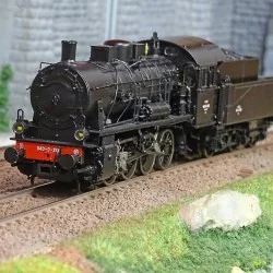 Jouef HJ2404 040 D steam locomotive, Nord, SNCF black and green liv...