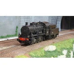 Jouef HJ2404 040 D steam locomotive, Nord, SNCF black and green liv...