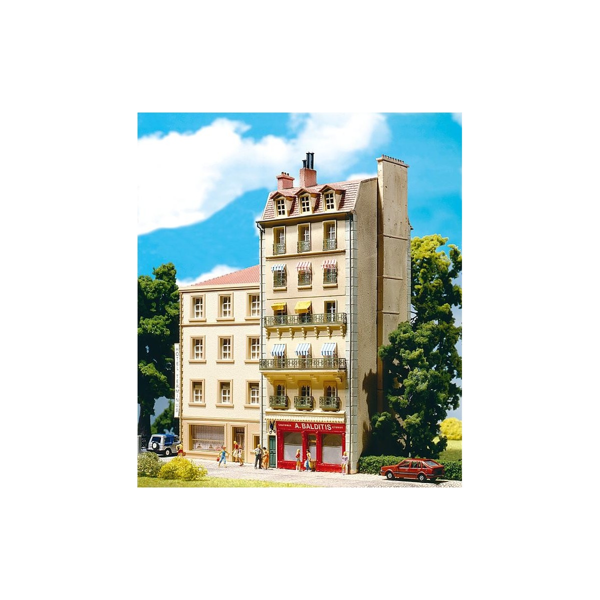 Faller 191121 Maquette, immeuble de ville Faller Faller_191121 - 1