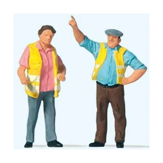 Preiser_28235-Preiser 28235 Personnage, Gilets Jaunes