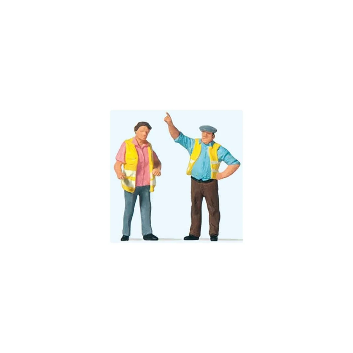Preiser 28235 Figure, Yellow Vests - Preiser_28235