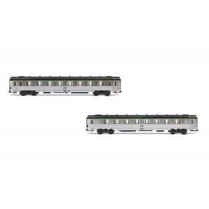 Jouef HJ4177 Set de 2 voitures voyageurs courtes DEV Inox, SNCF, cartouche Corail, B8 / B8 Jouef HJ4177 - 5