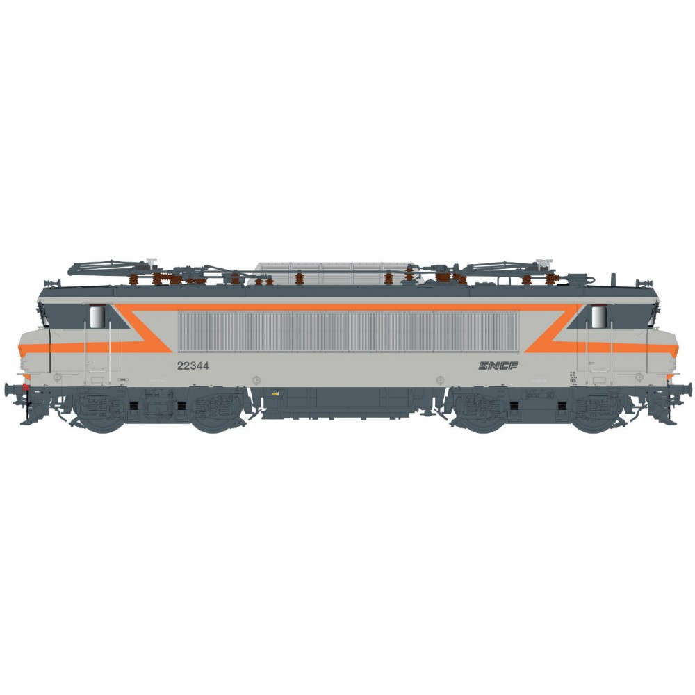 Ls Models 11107 Locomotive électrique BB 22344 SNCF, gris béton/orange, logo Nouille, Marseille Ls models Lsm_11107 - 1