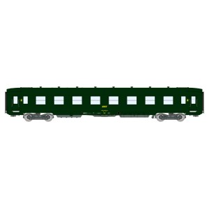 Ree Modeles VB395 Voiture voyageurs DEV AO courte, SNCF, B8 ex-A8 U53, vert 301, ep.IV Ree Modeles VB-395 - 1