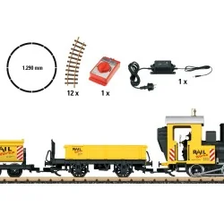 LGB 70503 Coffret de départ, avec locomotive vapeur et 2 wagons jaunes LGB LGB_70503 - 1