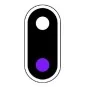 SV-BM-02-SV-BM-02 Signal carré violet nain, en métal et résine