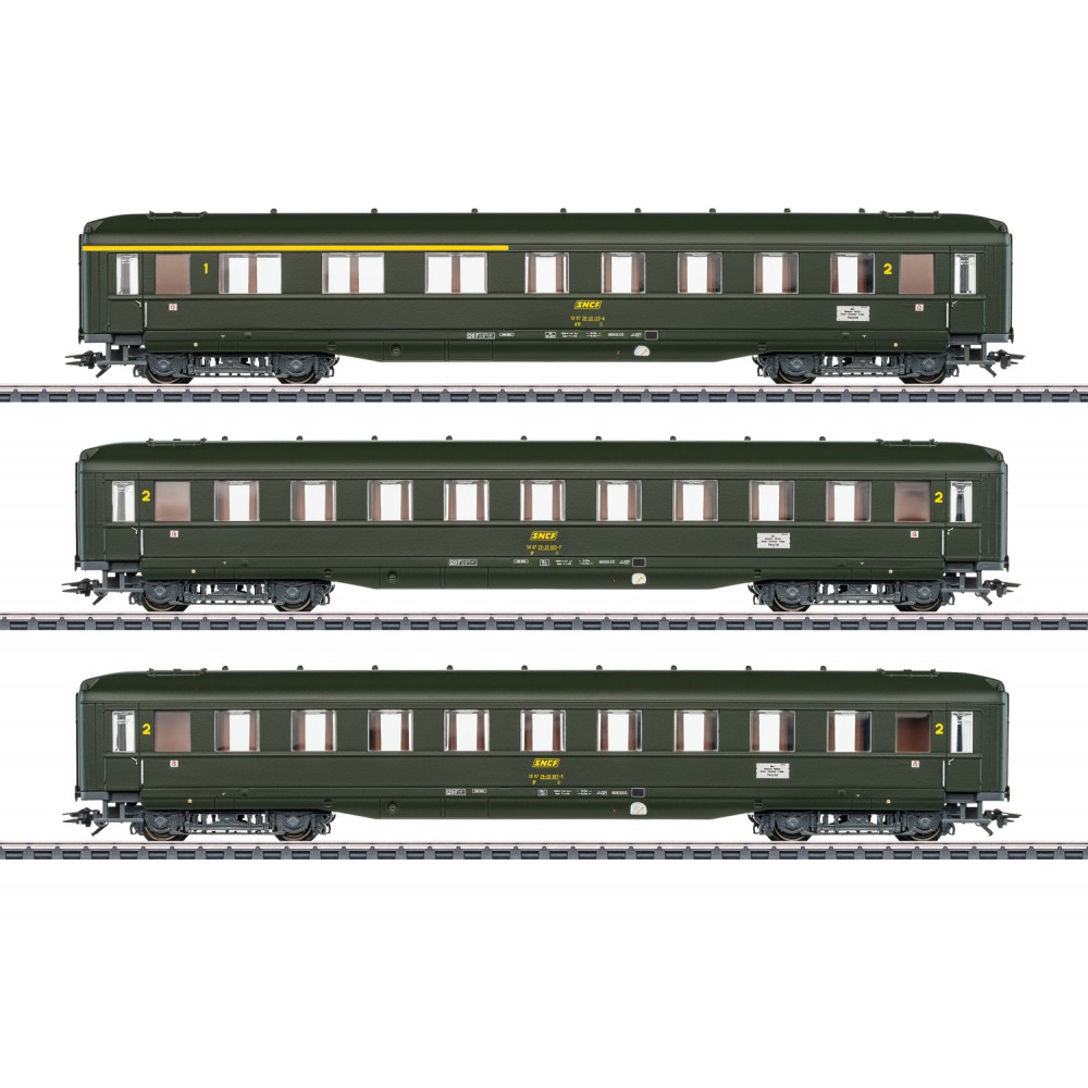 Marklin 43230 Set de 3 voitures voyageurs, SNCF, 2x 2eme classe et 1x 1ere/2eme classe Marklin Marklin_43230 - 1