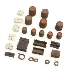 Artitec 387.62 Ship loading accessories, barrels, bags, ropes - Art...