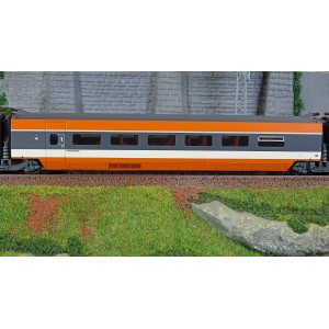 Jouef HJ3014 Set de 3 voitures intermédiaire TGV Sud-Est, version inaugurale 1981, SNCF, 1ere, 2eme classe et bar Jouef HJ3014 -