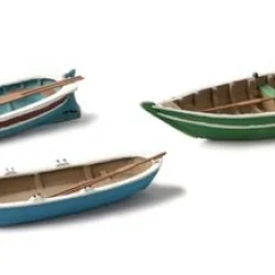 Artitec 387.08 Set de 3 anciennes barques à rames bleues Artitec Arti_387.08 - 1