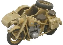 Artitec 387.44-YW German Army Motorcycle BMW R75 + Yellow Sidecar