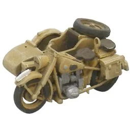 Artitec 387.44-YW German Army Motorcycle BMW R75 + Yellow Sidecar -...