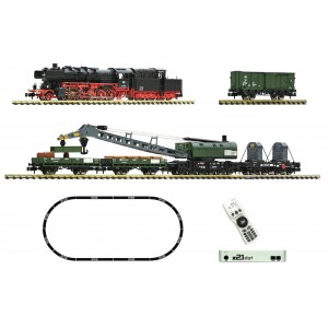 Fleischmann 5170004 Coffret de départ Locomotive à vapeur série 051 avec train-grue, DB, digital, échelle N Fleischmann Fle_5170