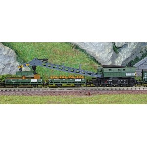 Fleischmann 5170004 Coffret de départ Locomotive à vapeur série 051 avec train-grue, DB, digital, échelle N Fleischmann Fle_5170