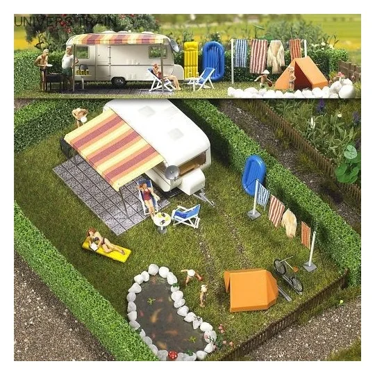 Busch 6023 Camping with caravan and accessories - Busch_6023 Busch_6023-Busch 6023 Camping with caravan and accessories - Busch_6023
