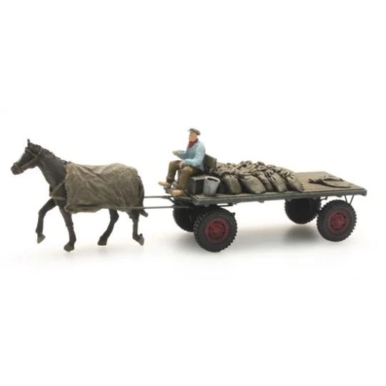 Arti_387.276-Artitec 387.276 Coal cart with horse