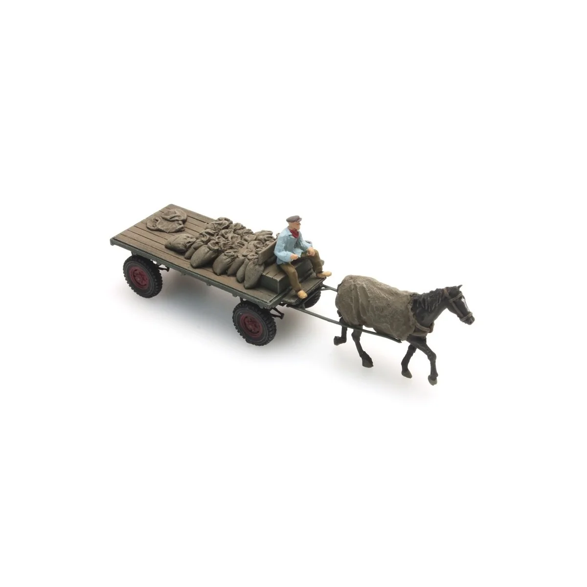 Artitec 387.276 Coal cart with horse - Arti_387.276