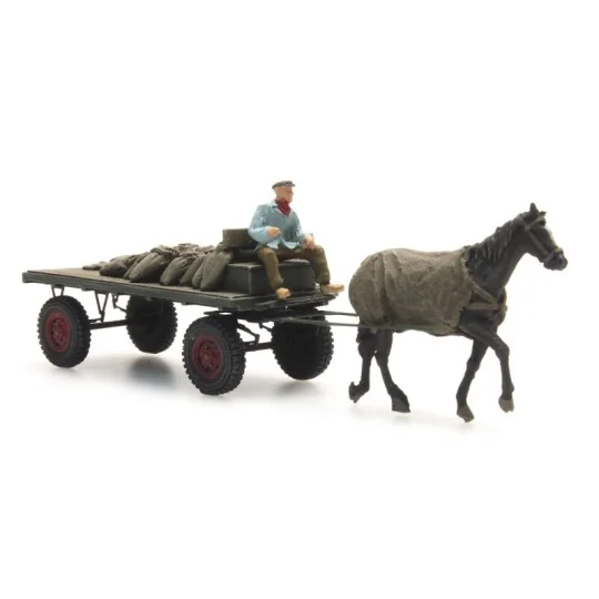 Arti_387.276-Artitec 387.276 Coal cart with horse