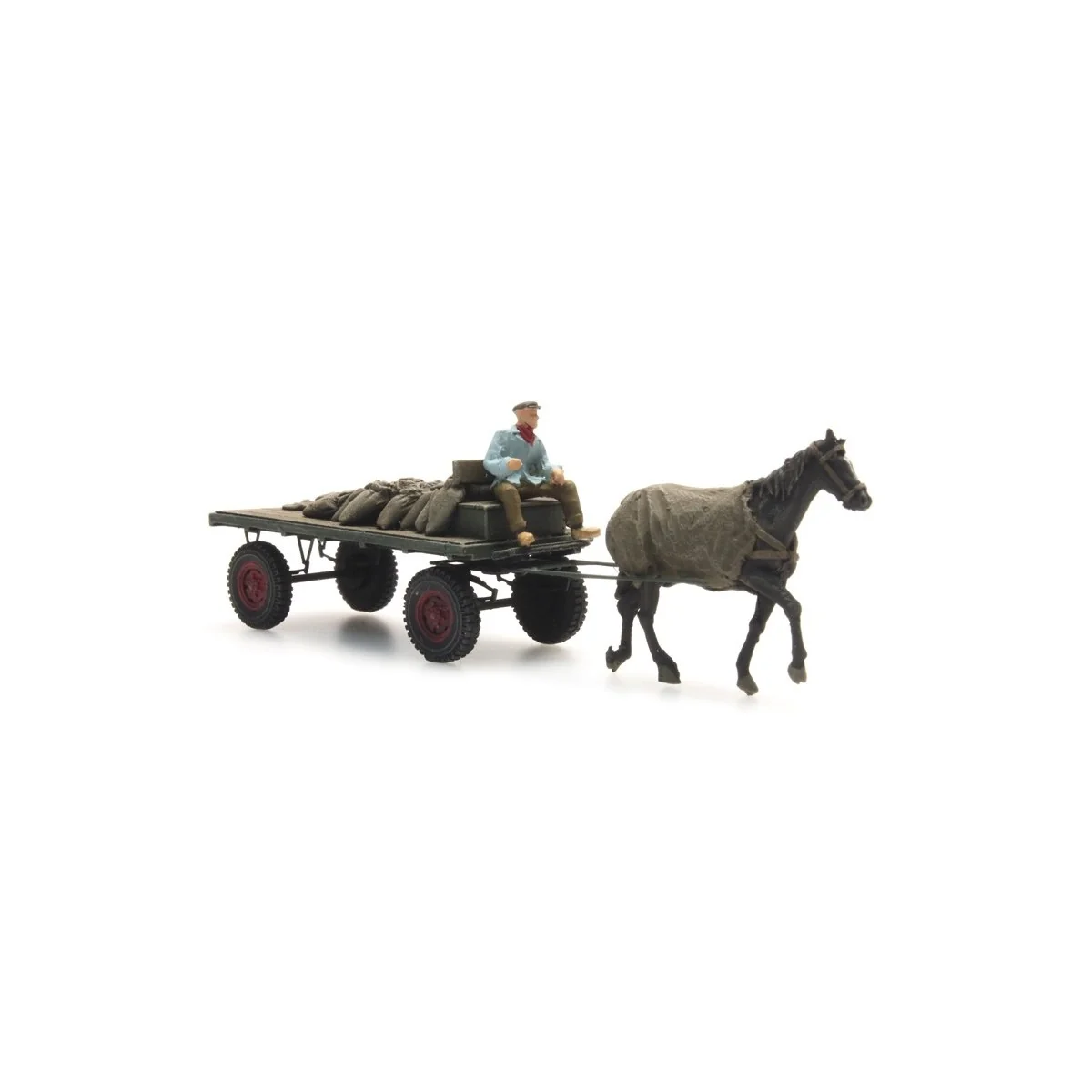 Artitec 387.276 Coal cart with horse - Arti_387.276