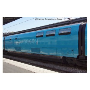 Jouef HJ3009 Set de 3 voitures intermédiaire TGV Duplex OuiGo SNCF, 1ère classe et bar Jouef HJ3009 - 3