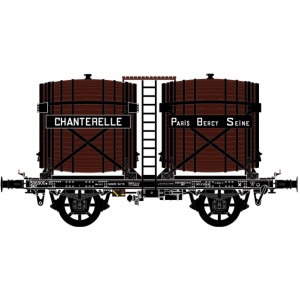 Ls Models 30562 Wagon citerne OCEM Bi-foudres, sans guérite, brun, CHANTERELLE, SNCF Ls models Lsm_30562 - 1