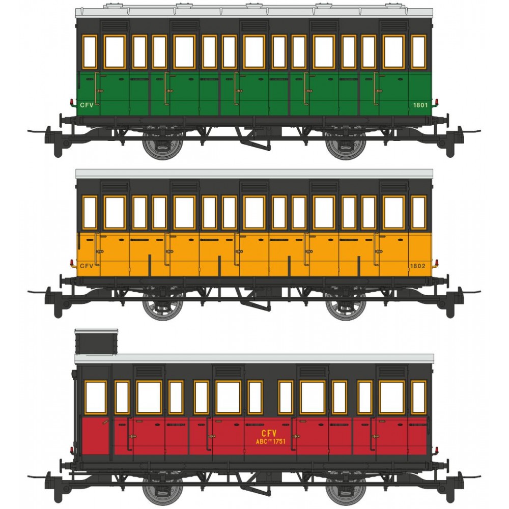 Ree Modeles VM040 Set de 3 wagons "CAGE A POULE", Train Touristique du VIVARAIS, HOm Ree Modeles VM-040 - 1