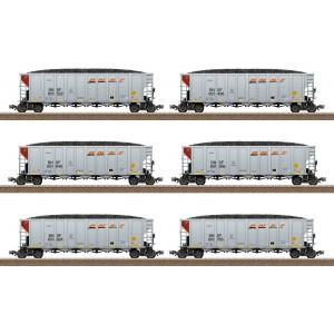 Trix 24911 Set de 6 wagons transport de charbon, "Hopper Cars", BNSF Trix Trix_24911 - 5