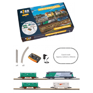 Azar AZP02 Coffret de départ train de marchandises, locomotive BB 67400 FRET SNCF, échelle Z AZAR Models AZAR_AZP02 - 1