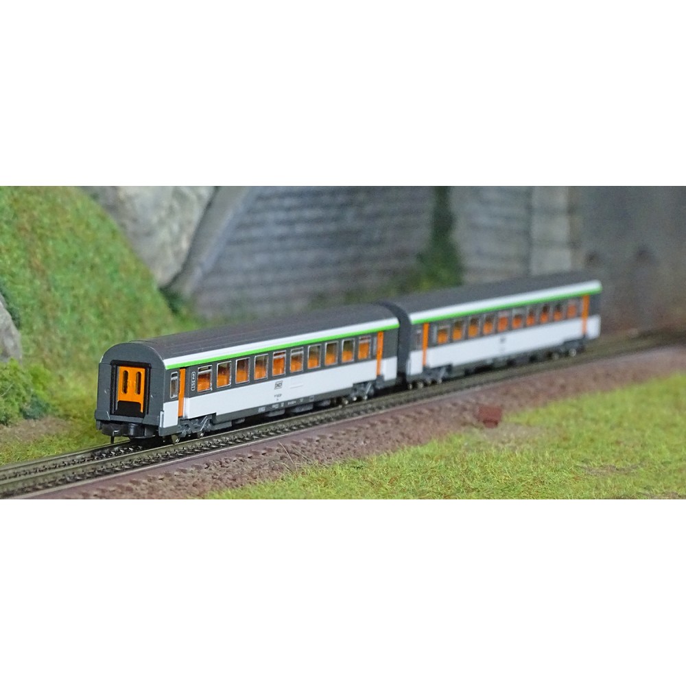 Azar V01-ORP2 Set de voitures Corail VTU, 2ème classe, SNCF, échelle Z AZAR Models AZAR_V01-ORP2 - 1