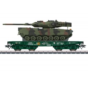 Marklin 48871 Wagon plat Rlmmps pour le transport de charges lourdes, DB, avec char Leopard 2A6 Marklin Marklin_48871 - 1