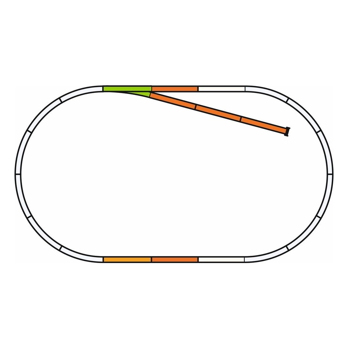 Piko 55311 B Track Set with Ballast - Piko_55311