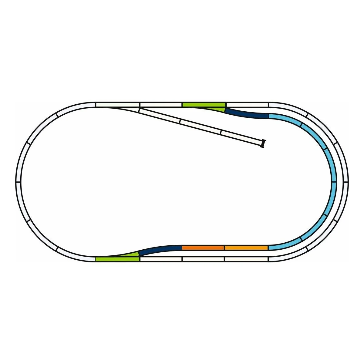 Piko 55321 C Track Set with Ballast - Piko_55321