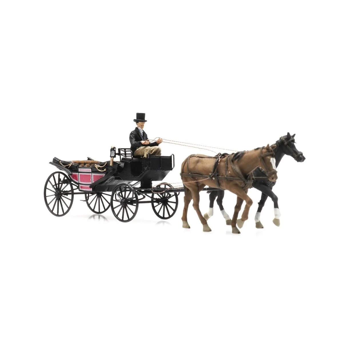 Artitec 387.423 Open carriage with horses and coachman - Arti_387.423