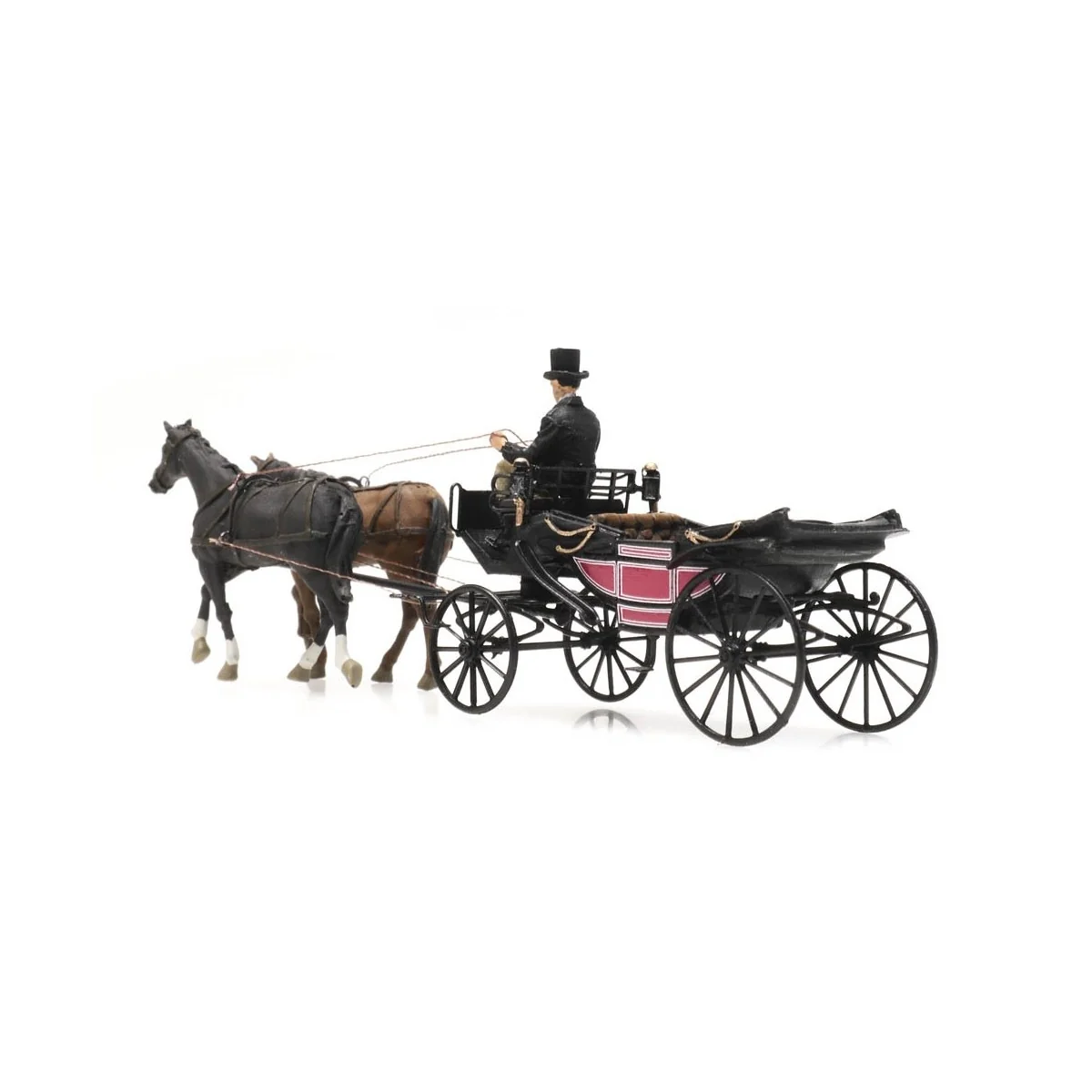 Artitec 387.423 Open carriage with horses and coachman - Arti_387.423