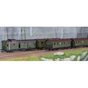 Roco 6200055 Set de 4 voitures voyageurs et fourgon ex-DRG, SNCF Roco Roco_6200055 - 1