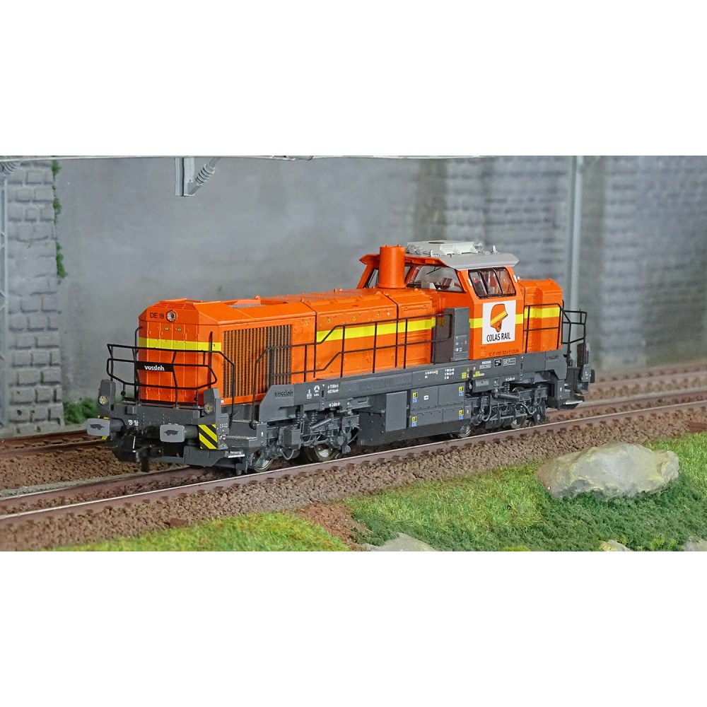 Jouef HJ2440 Locomotive diesel Vossloh DE 18, COLAS Rails, livrée orange/jaune Jouef HJ2440 - 1