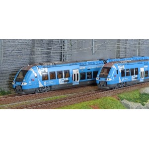 LS Models 10089S Autorail AGC B 81661/81662, livré AURA, 3 caisses, digital sonore Ls models Lsm_10089S - 2